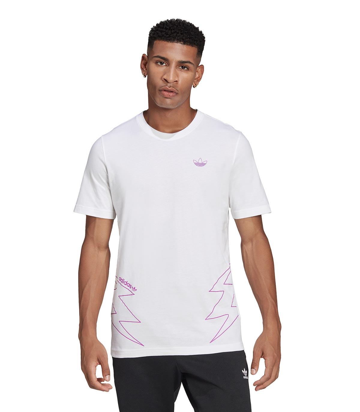 adidas Originals - Camiseta Lightning - Blanco