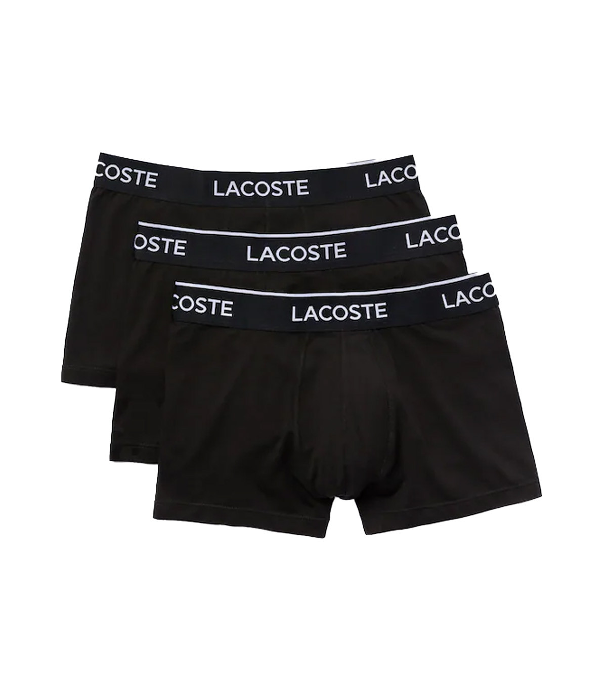 Lacoste - Bóxers Pack x3 Casual - Negro