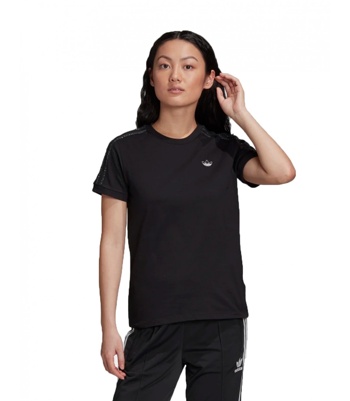 Adidas - Camiseta para Mujer Negra - Originals - Negro