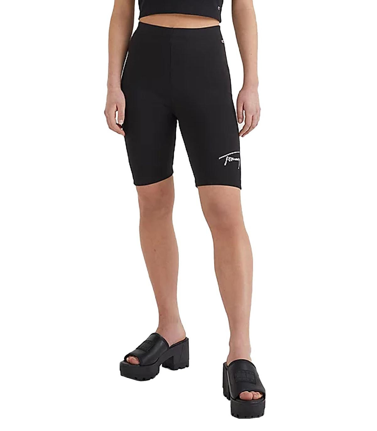 Tommy Jeans - Mallas Cycling Signature - Negro