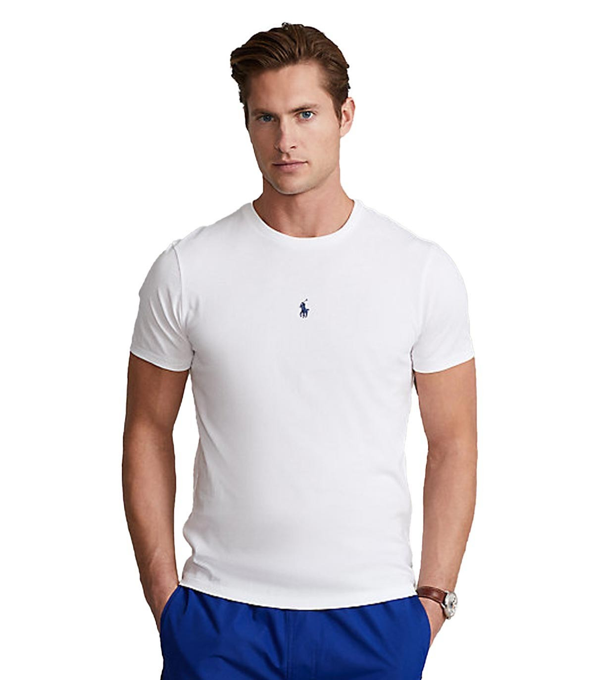 Polo Ralph Lauren - Camiseta de Punto Slim - Blanco