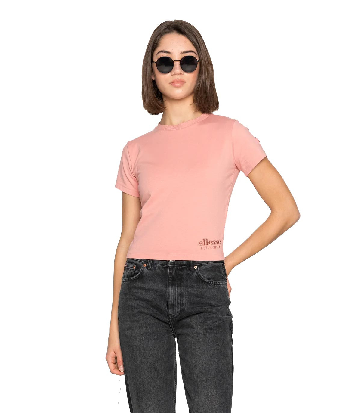 Ellesse - Camiseta Crop Dropper - Rosa