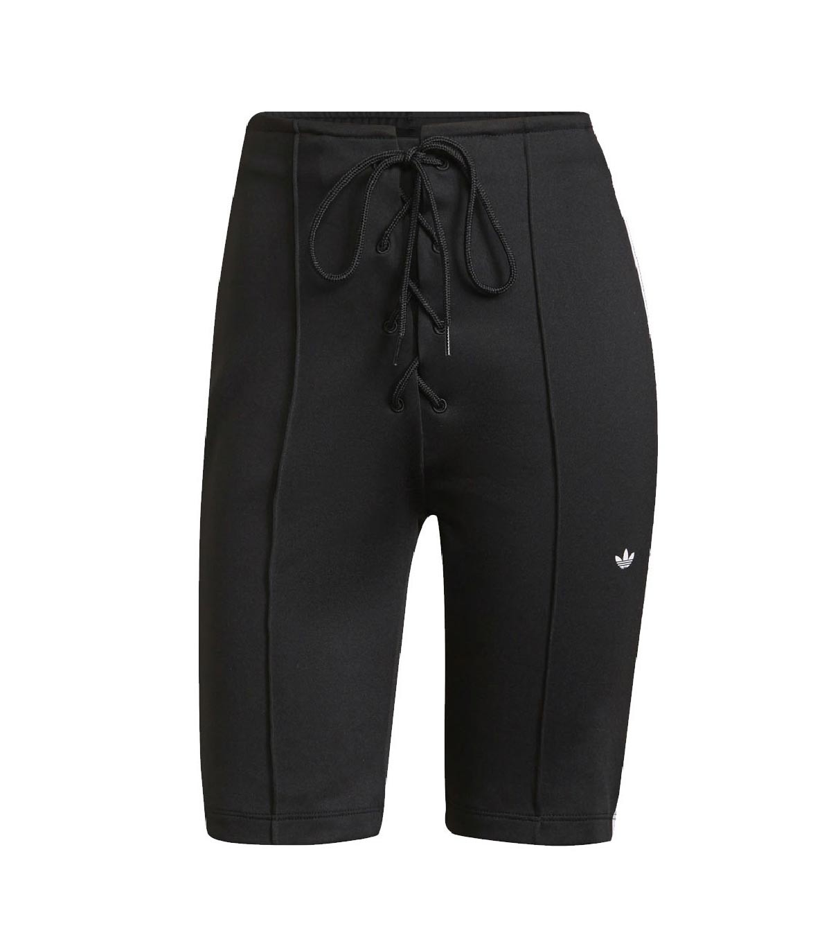 Adidas - Pantalón Corto Laced High-Waisted - Negro