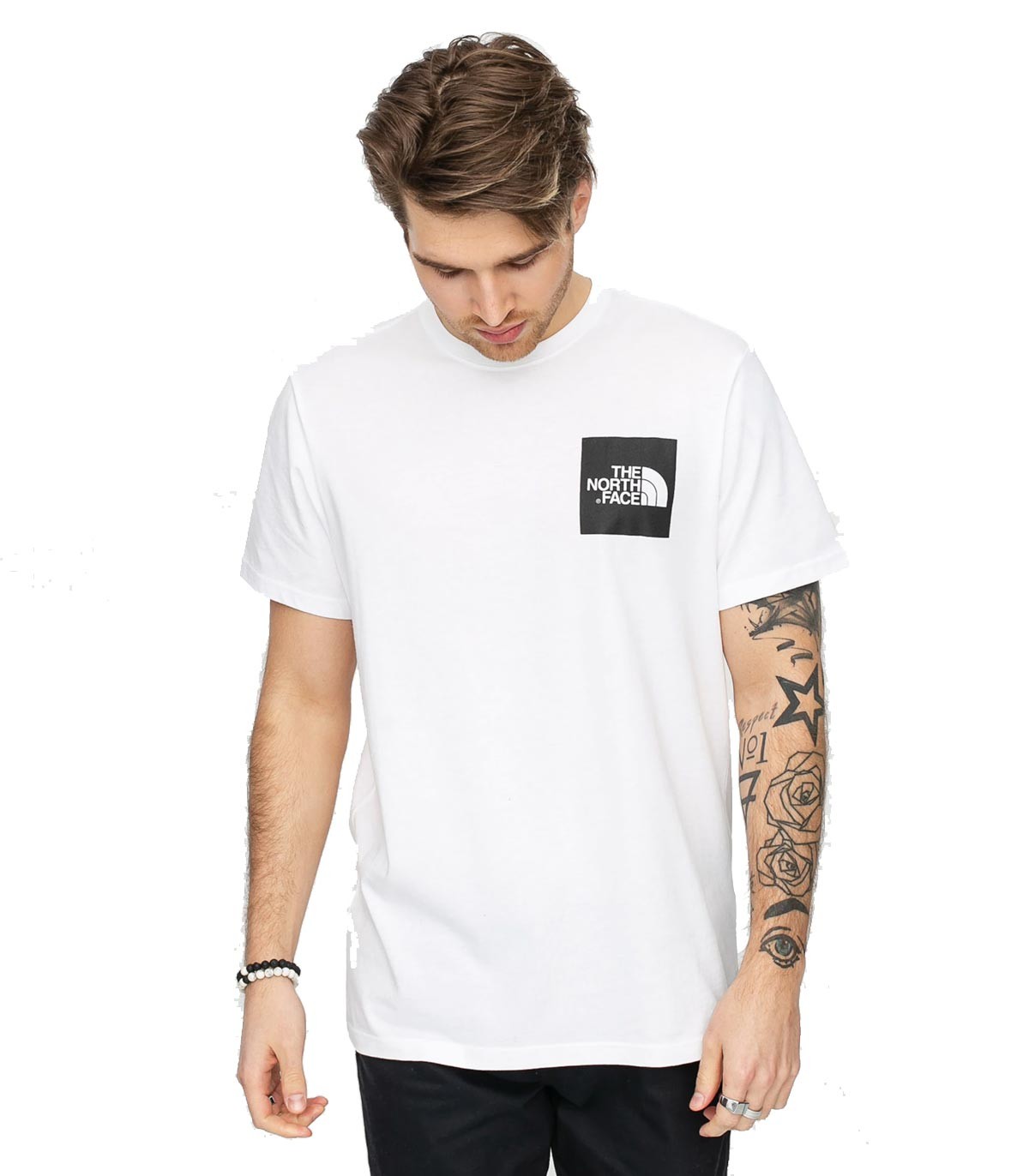 The North Face - Camiseta con Logo Box - Blanco