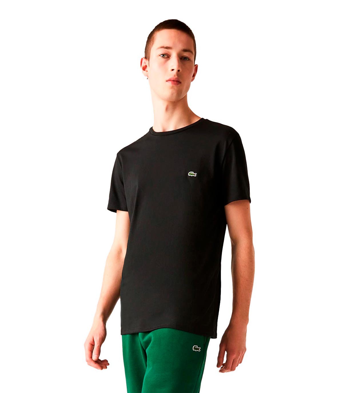 Lacoste - Camiseta de Algodón Pima - Negro