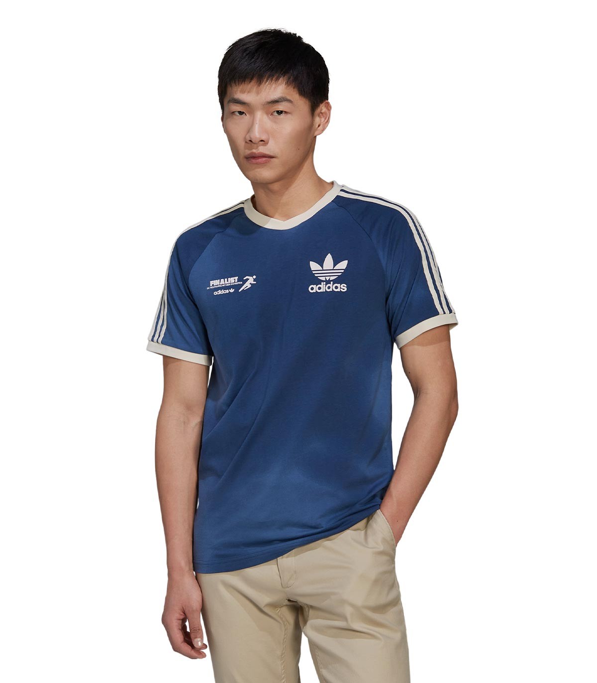 Adidas - Camiseta con Logo - Azul