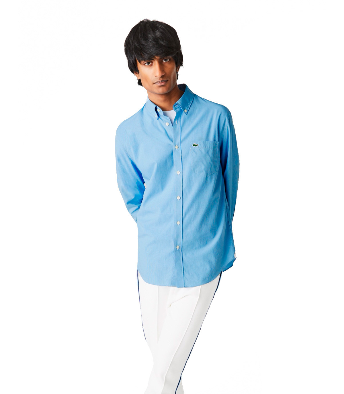 Lacoste - Camisa Regular Fit - Azul