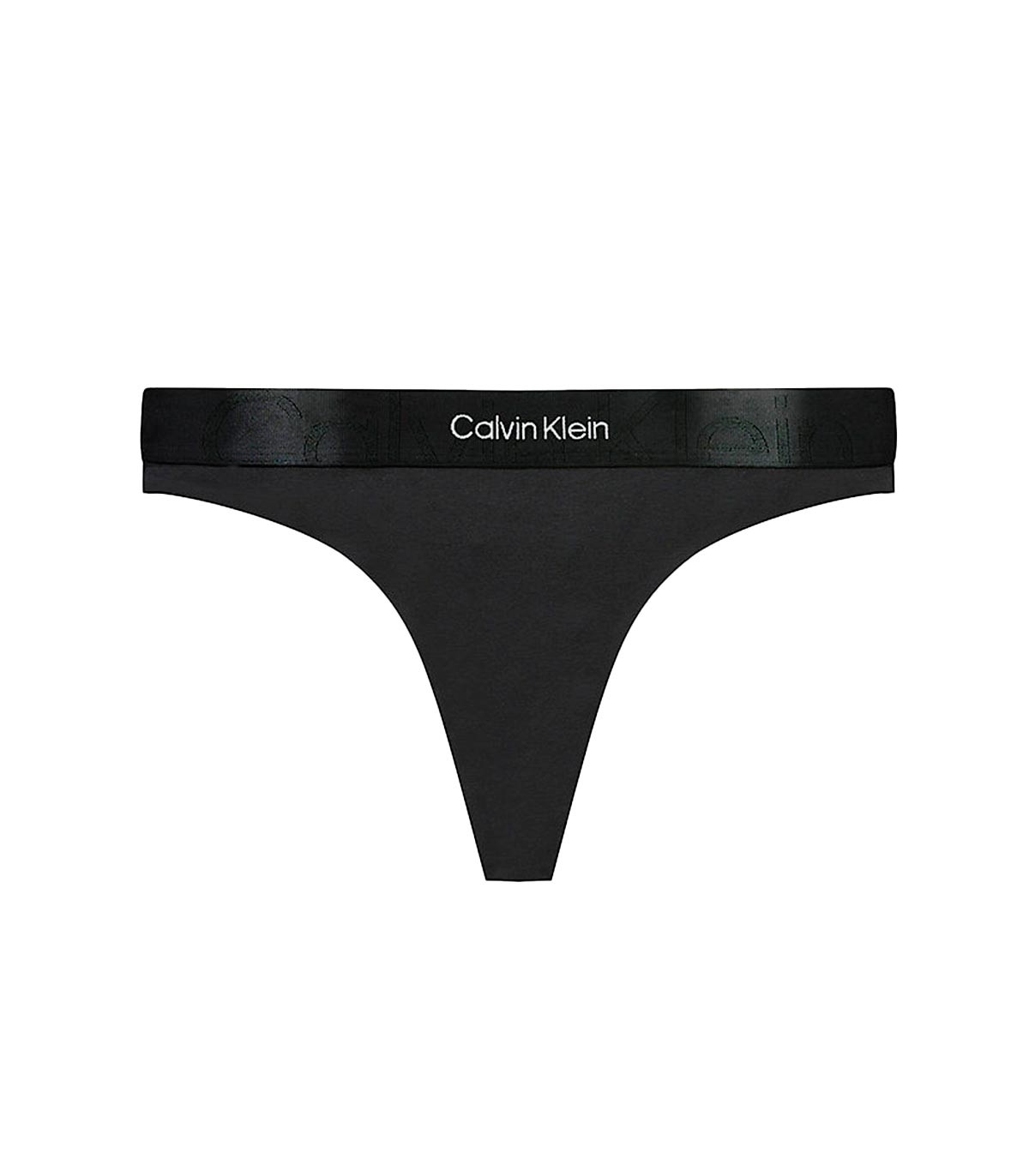 Calvin Klein - Tanga Embossed Icon - Negro