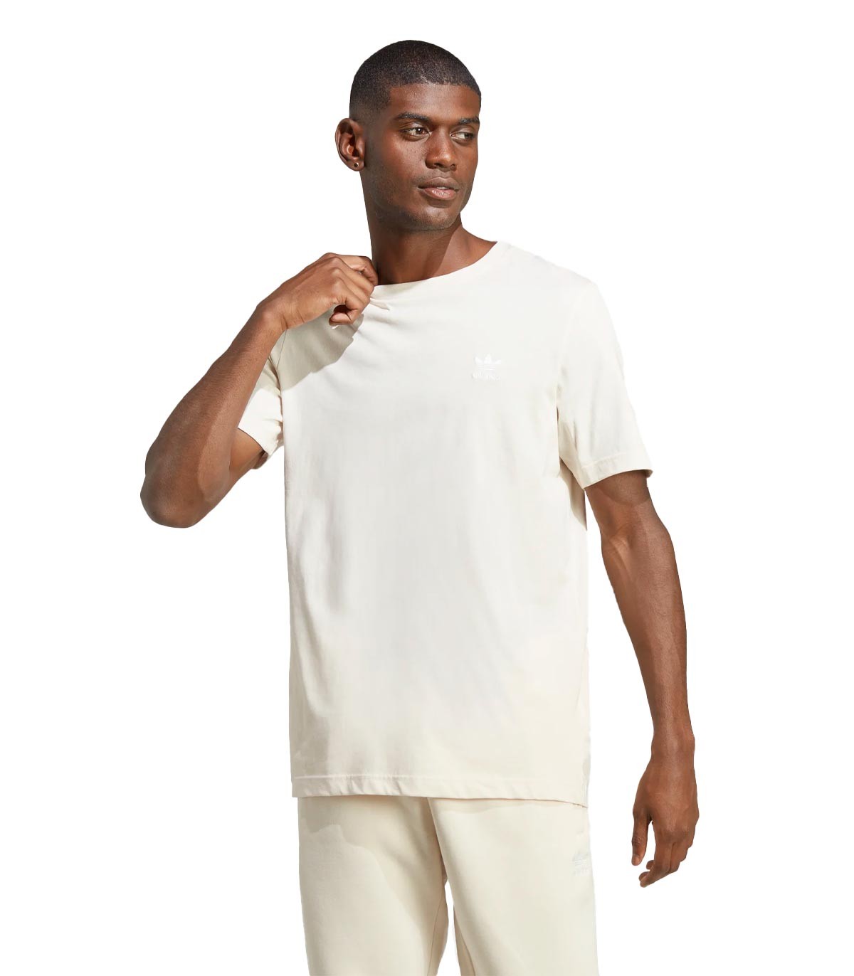Adidas - Camiseta Trefoil Essentials - Beige