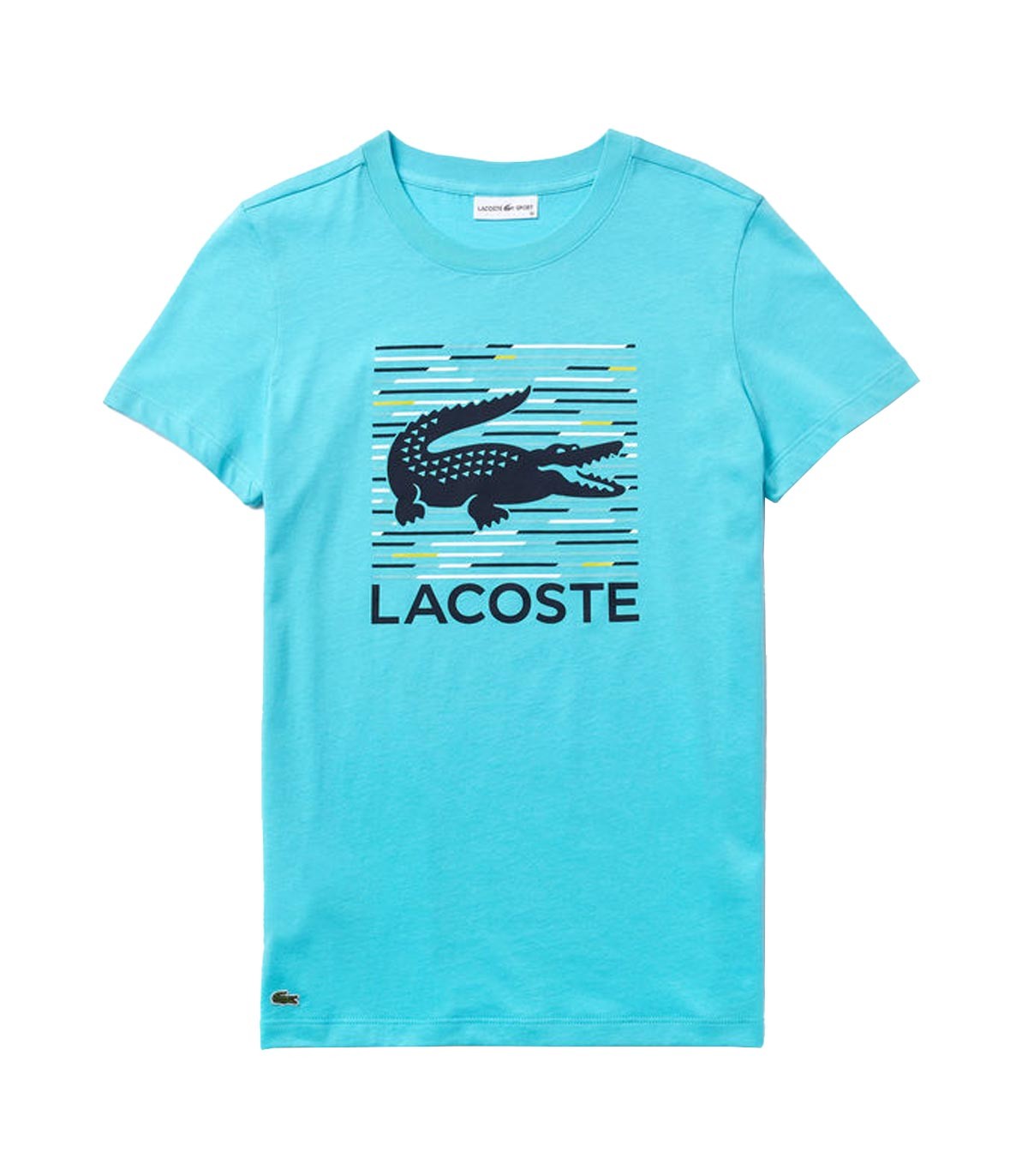 Lacoste SPORT - Camiseta Graphic Logo - Azul