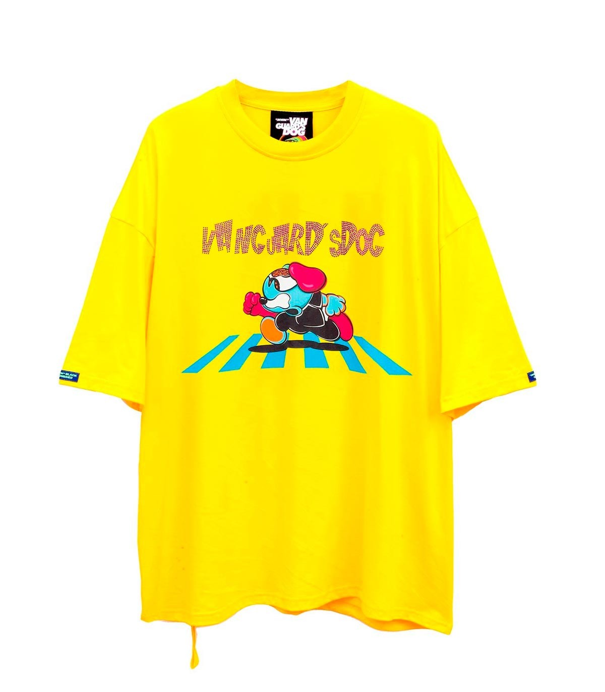 Mod Wave Movement - Camiseta Vanguards Dog - Amarillo