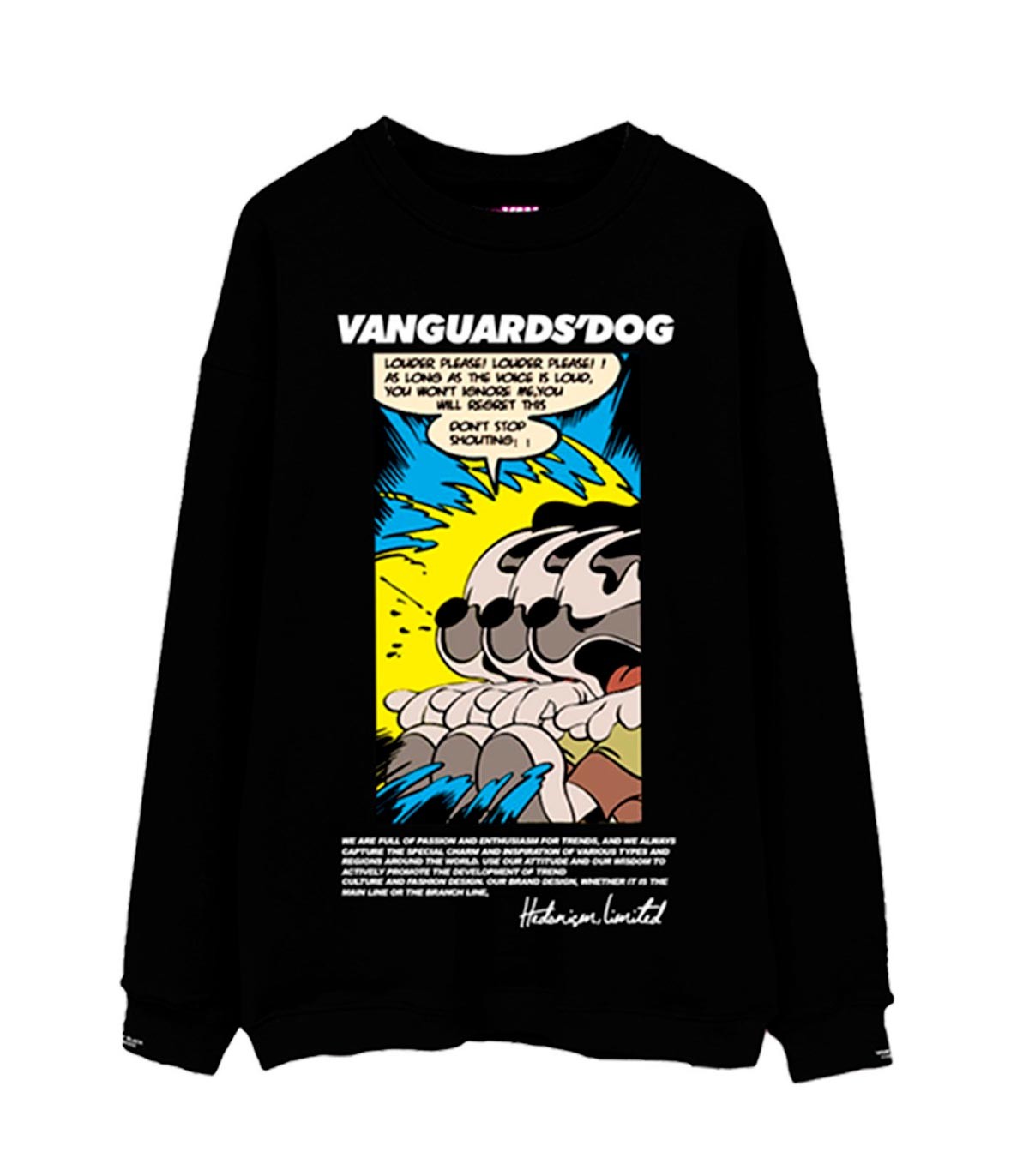 Mod Wave Movement - Sudadera Vanguards Dog - Negro