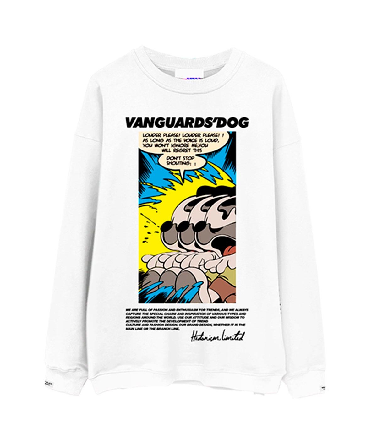 Mod Wave Movement - Sudadera Vanguards Dog - Blanco