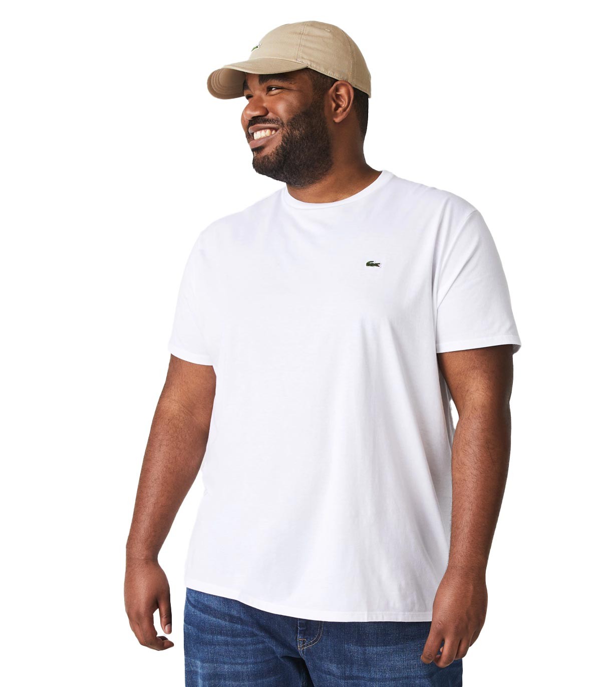 Lacoste - Camiseta Neck Pima - Blanco