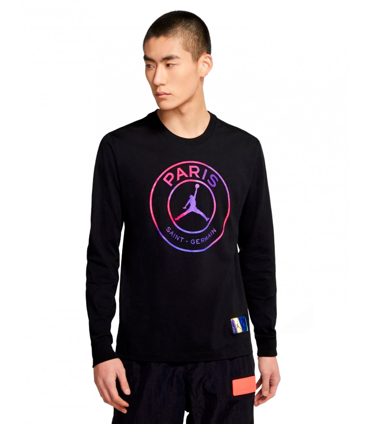 Jordan - Camiseta Paris Saint-Germain L/S - Negro