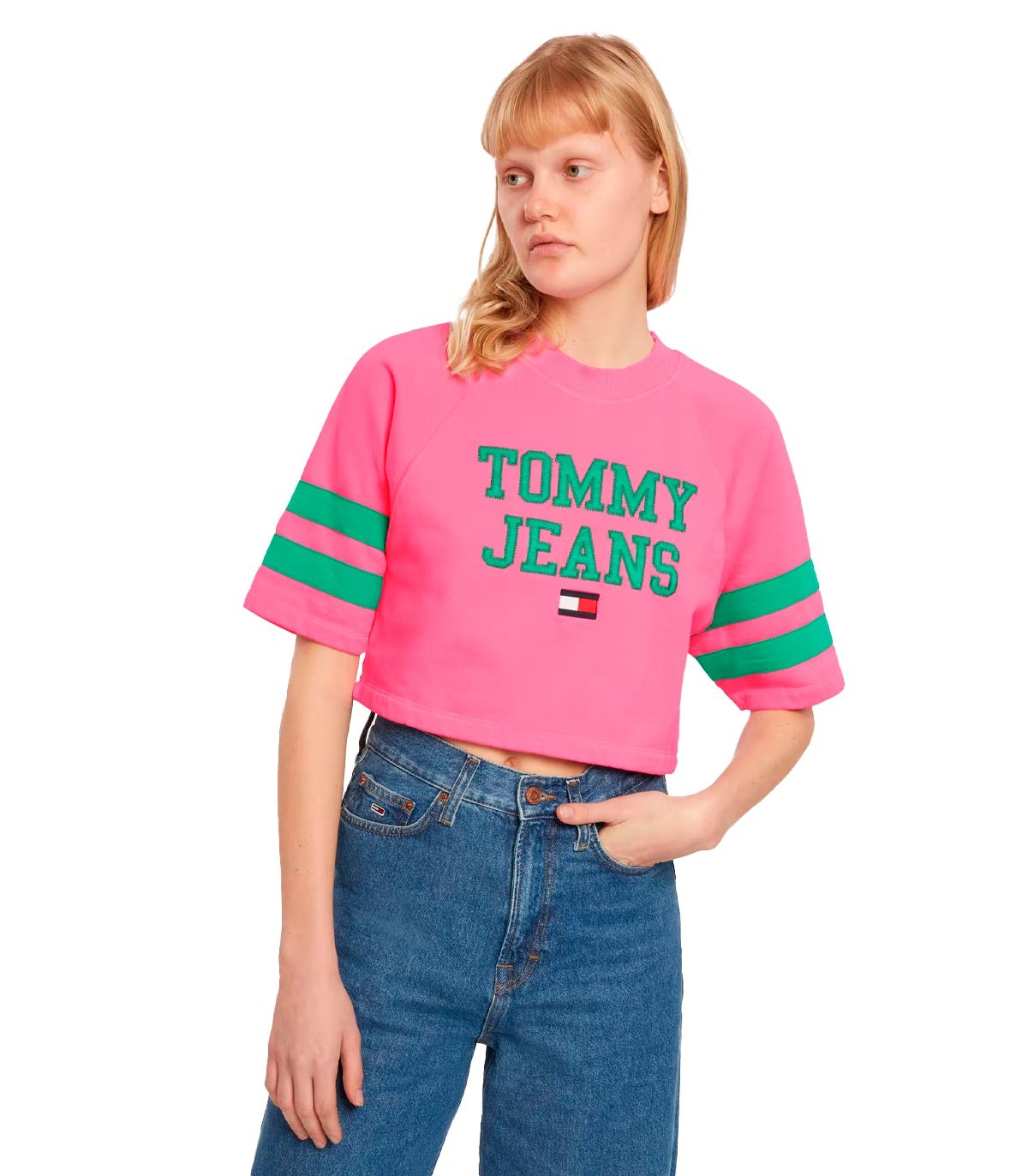 Tommy Jeans - Camiseta con Estampado - ROSA