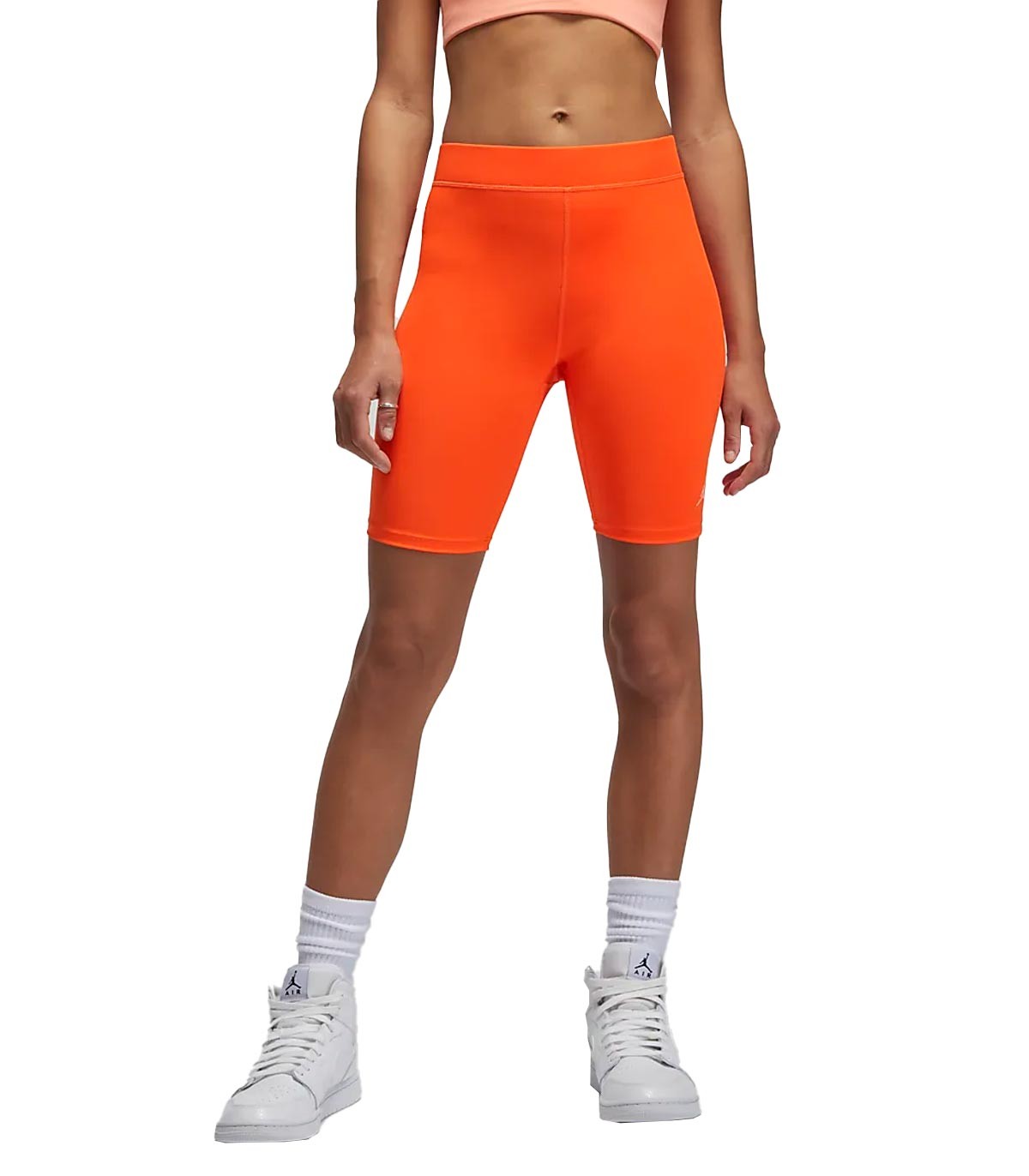 Jordan - Leggins Corto con Logo - Naranja