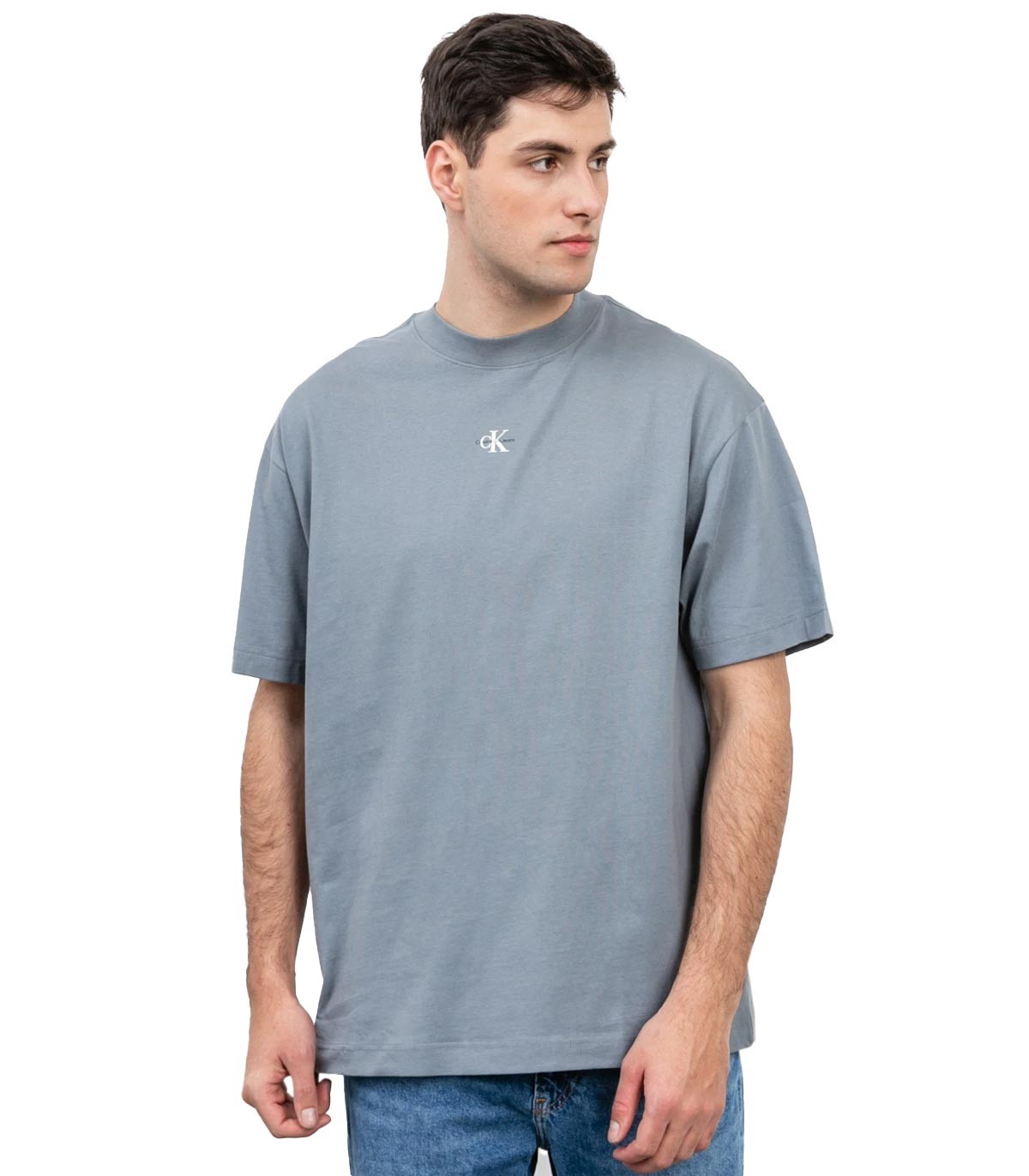 Calvin Klein - Camiseta Micro Monogram - Gris