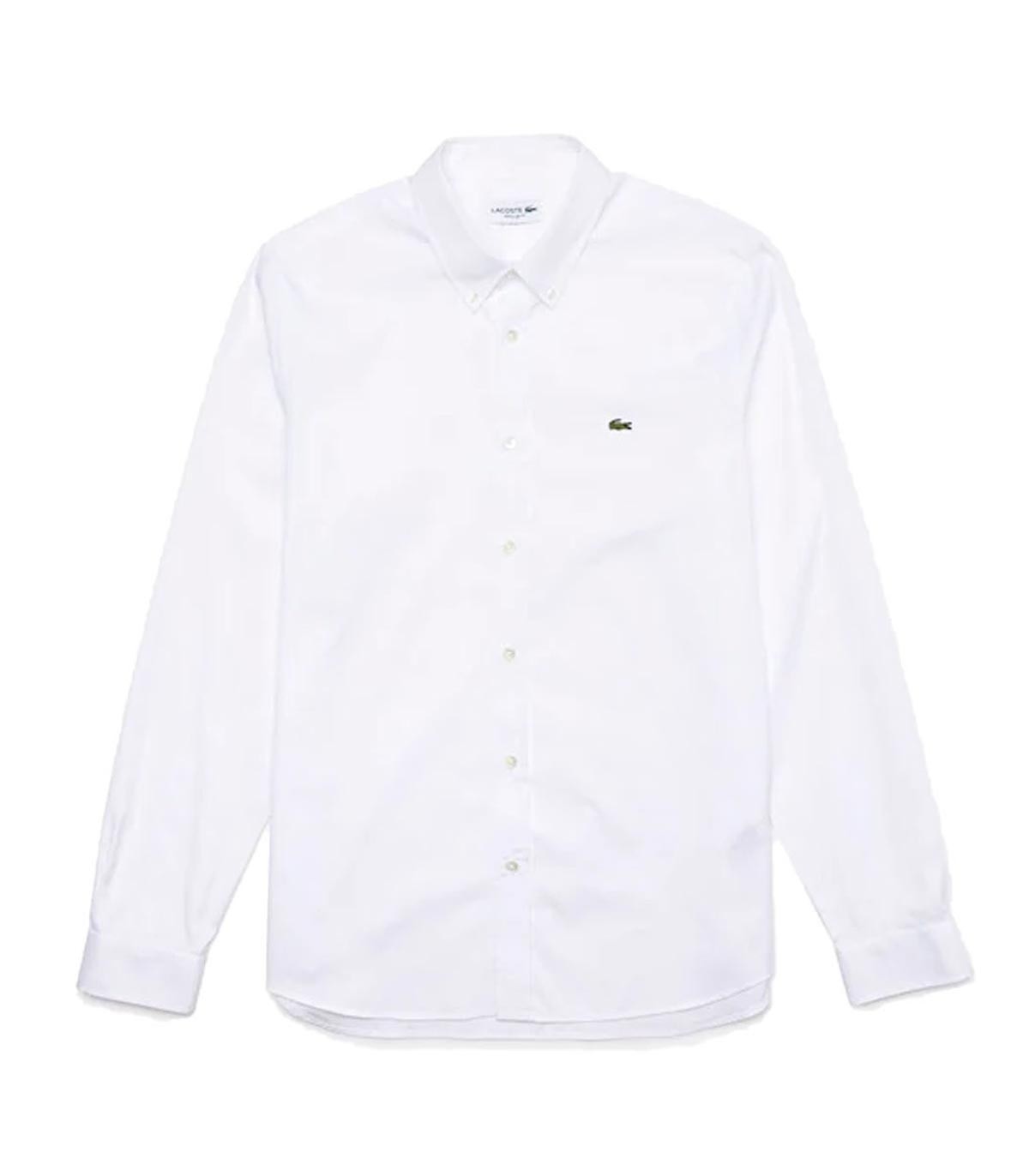 Lacoste - Camisa Chemise Casual - Blanco