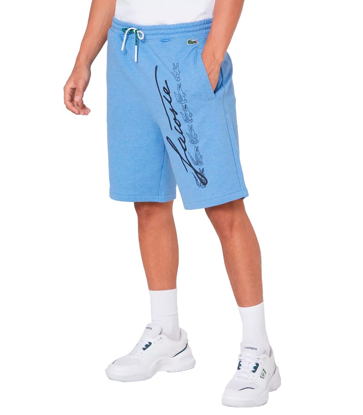 Lacoste - Pantalón de Algodón - Azul