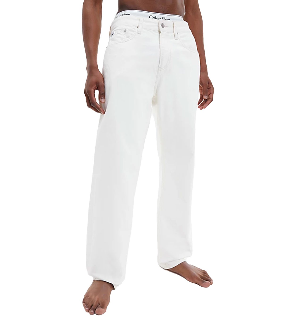 Calvin Klein - Pantalones 90S Straight, 1Aa - Blanco