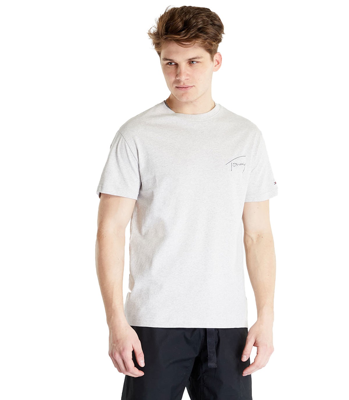 Tommy Jeans - Camiseta con Logo Bordado - Blanco
