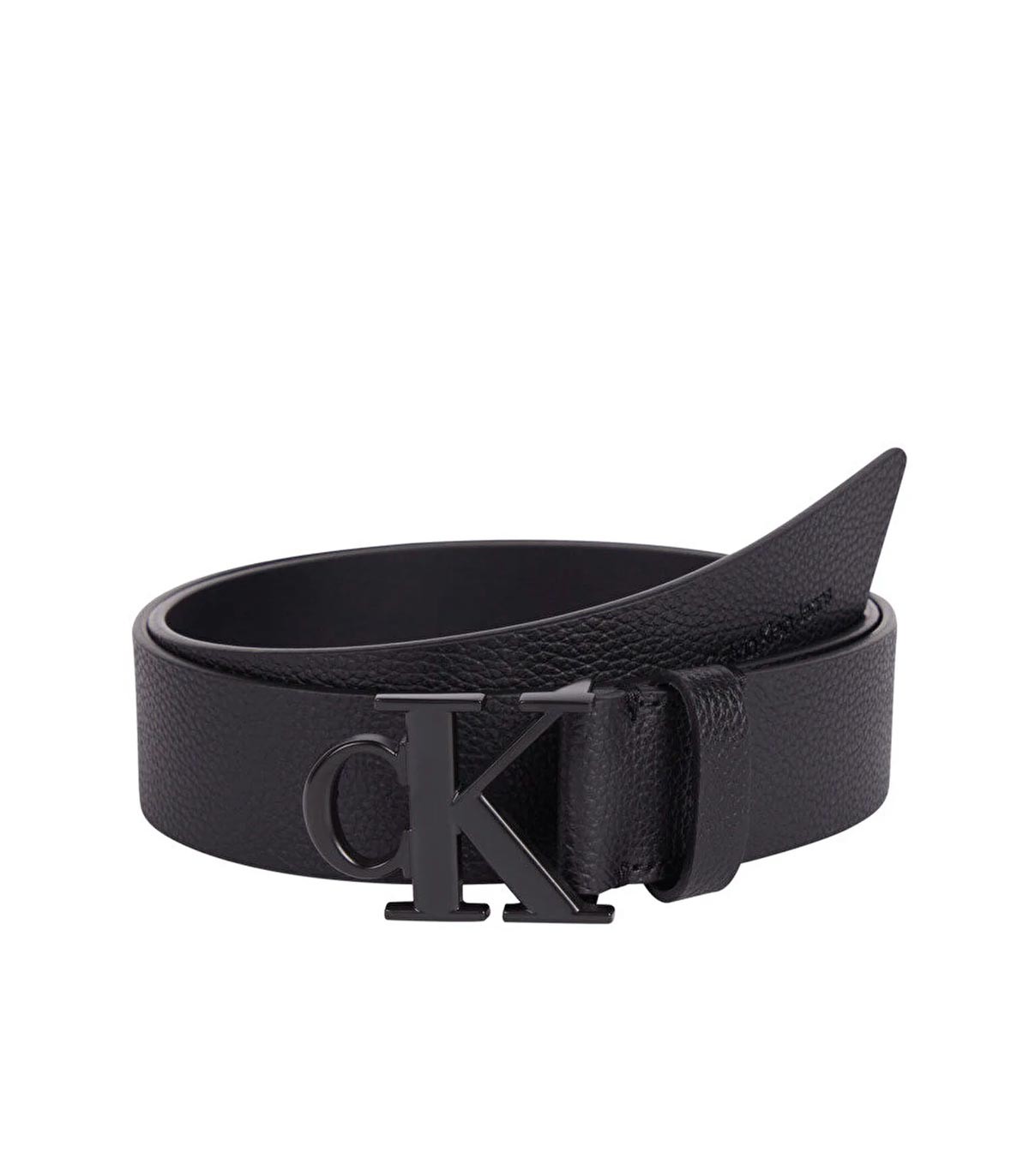 Calvin Klein - Cinturón con Hebilla Logo - Negro