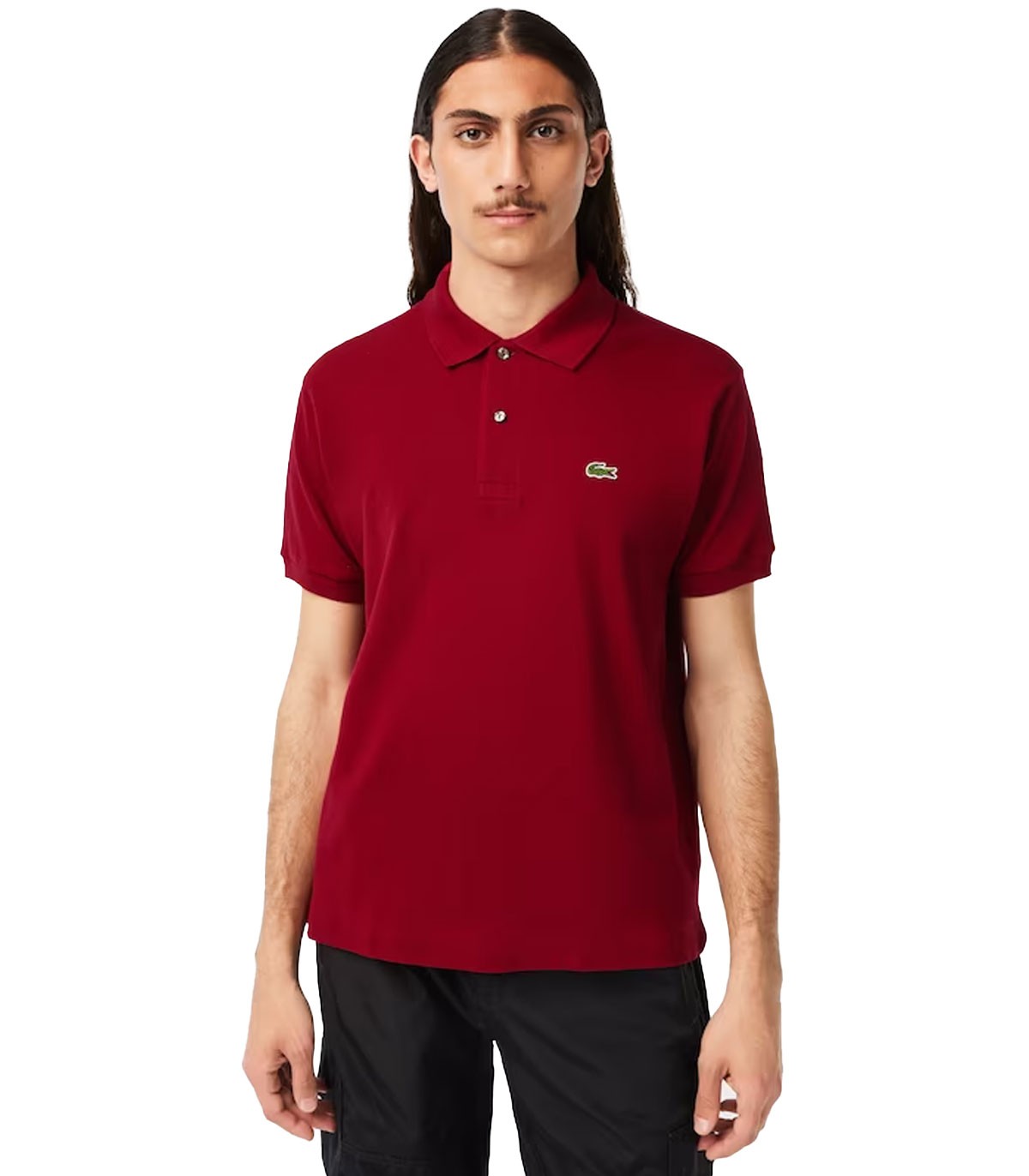 Lacoste - Polo Chemise con Logo - Rojo