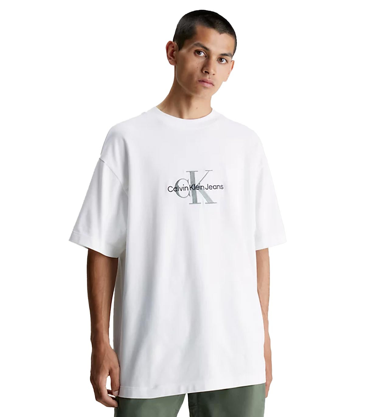 Calvin Klein - Camiseta Monogram - Blanco