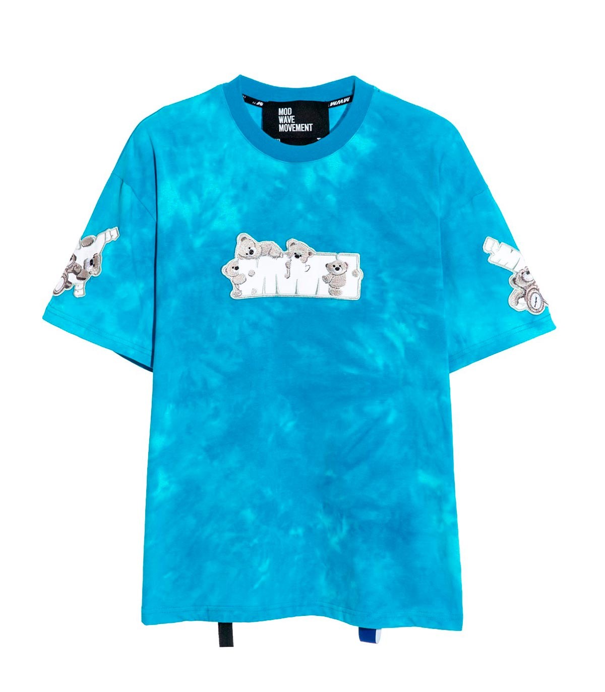 Mod Wave Movement - Camiseta Teddy - Azul