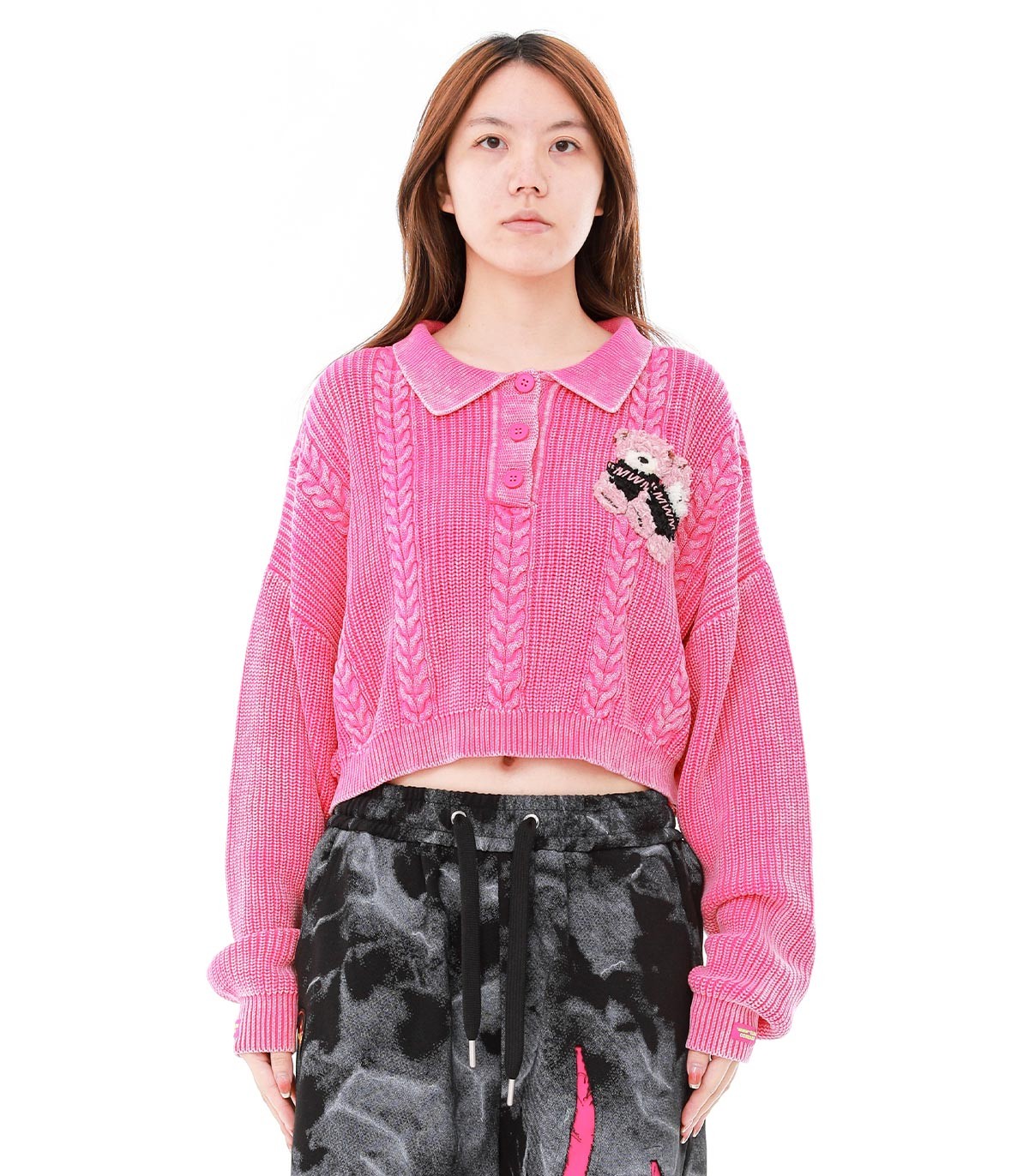 Mod Wave Movement - Jersey Top Teddy - Rosa