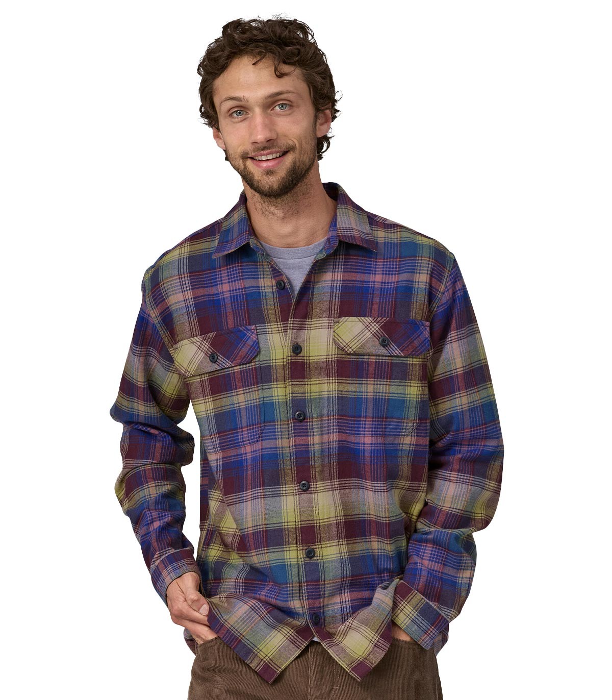 Patagonia® - Camisa Midweight Fjord Flannel - Azul