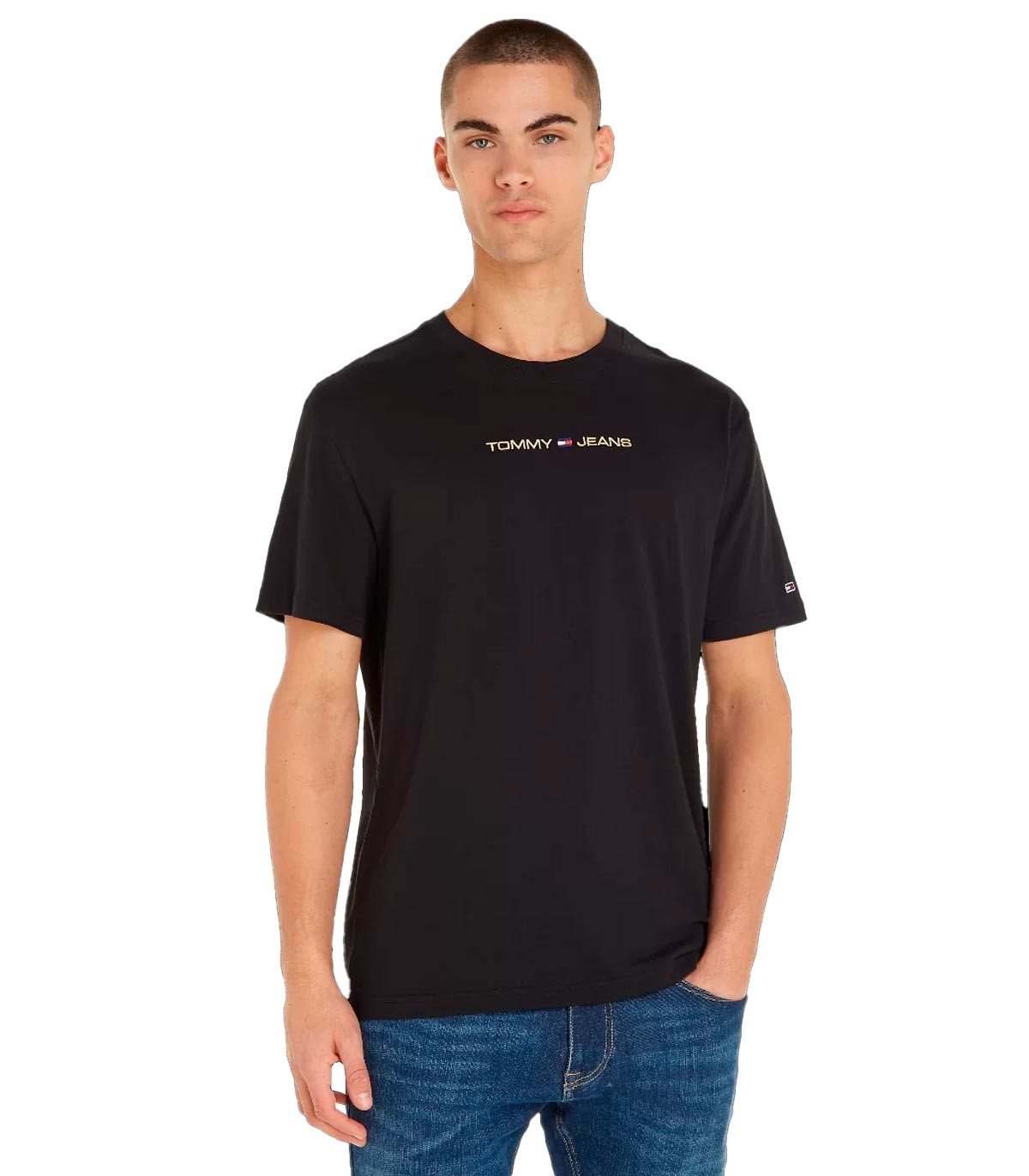 Tommy Jeans - Camiseta con Logo - Negro