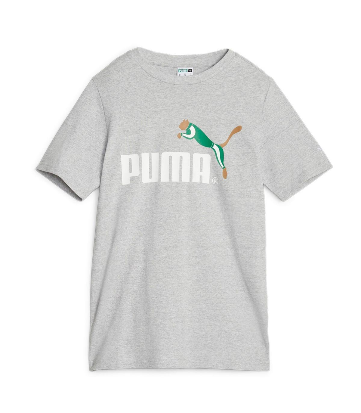 Puma - Camiseta Classic con Logo - Gris
