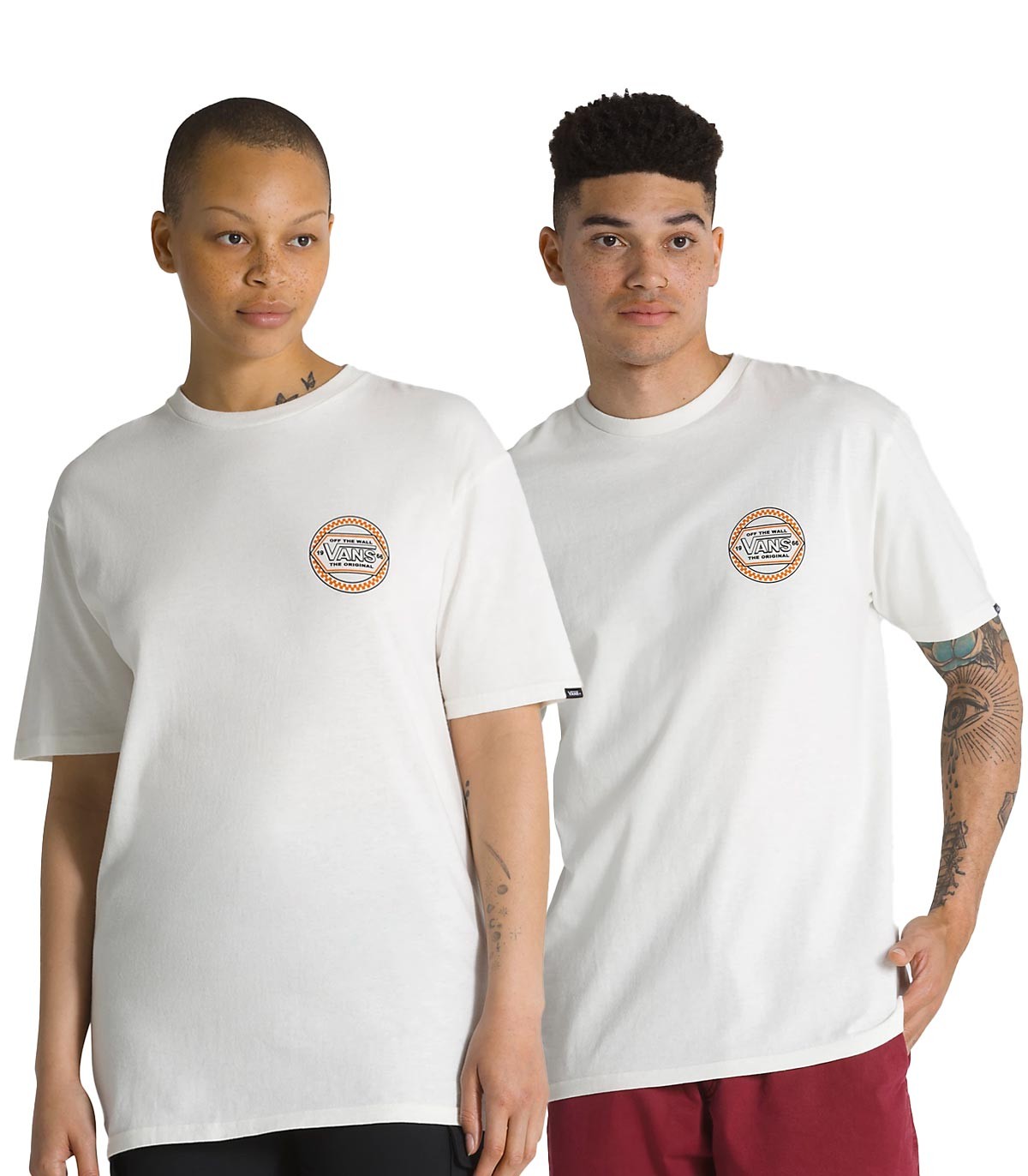 Vans - Camiseta Circle Checker Drop - Blanco