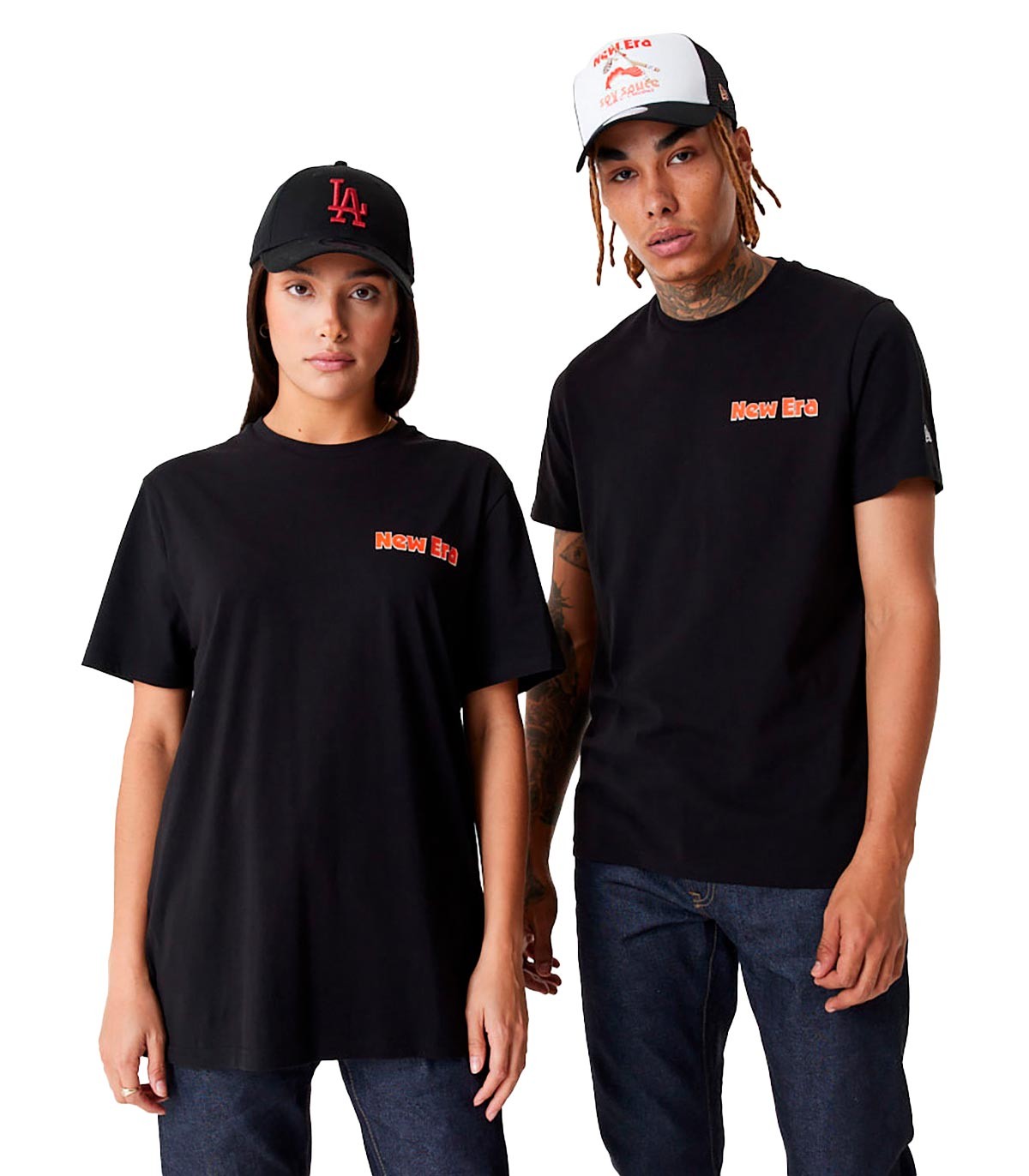 New Era - Camiseta Food Sushi - Negro