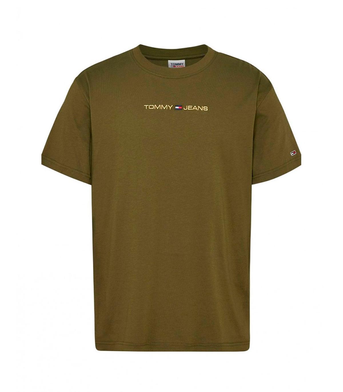 Tommy Jeans - Camiseta Gold Linear - Verde