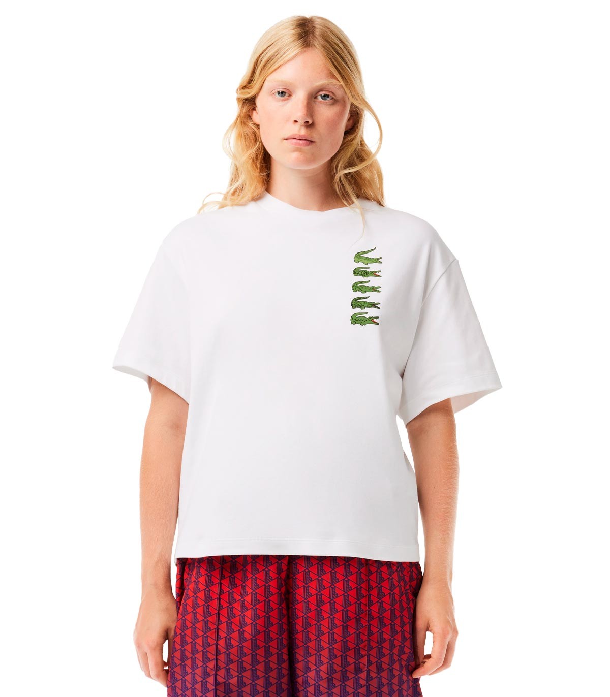 Lacoste - Camiseta con Multilogo - Blanco