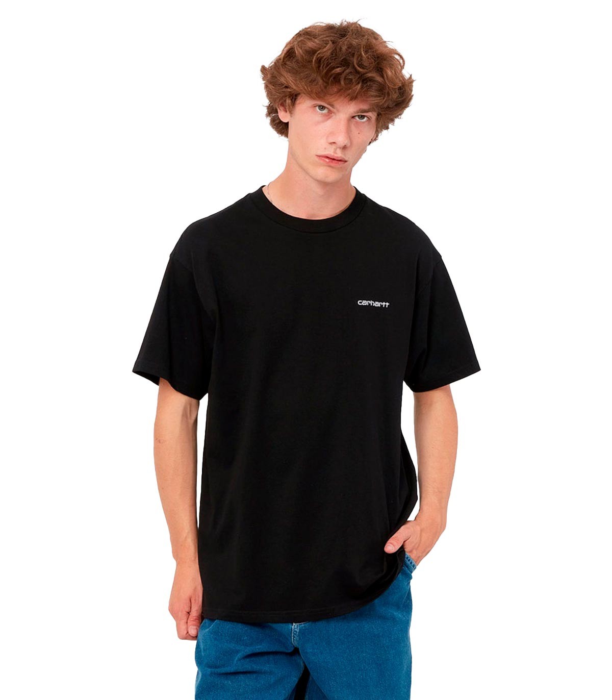 Carhartt Wip - Camiseta S/S Script Embroidery T-S - Negro