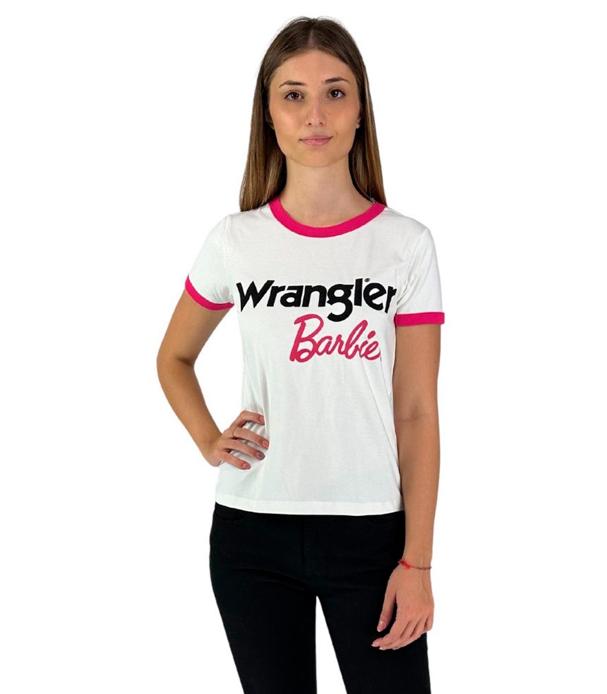 Wrangler x Barbie - Camiseta Slim con Logo
