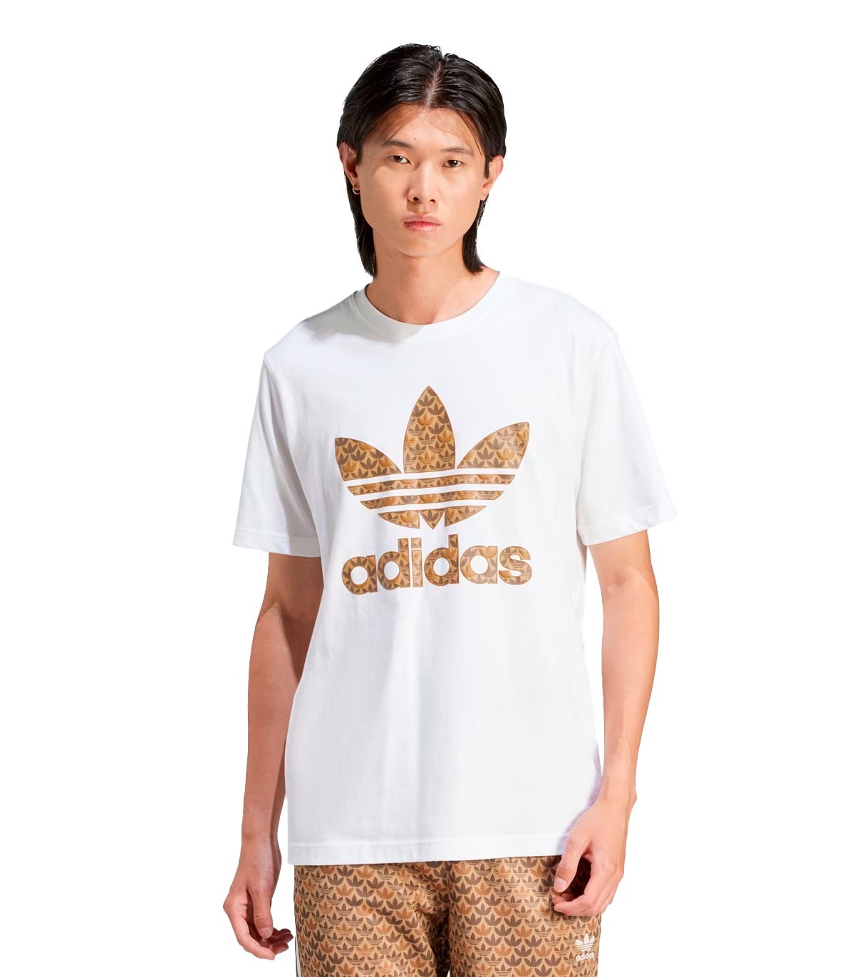 adidas - Camiseta Classic Monogram - Blanco