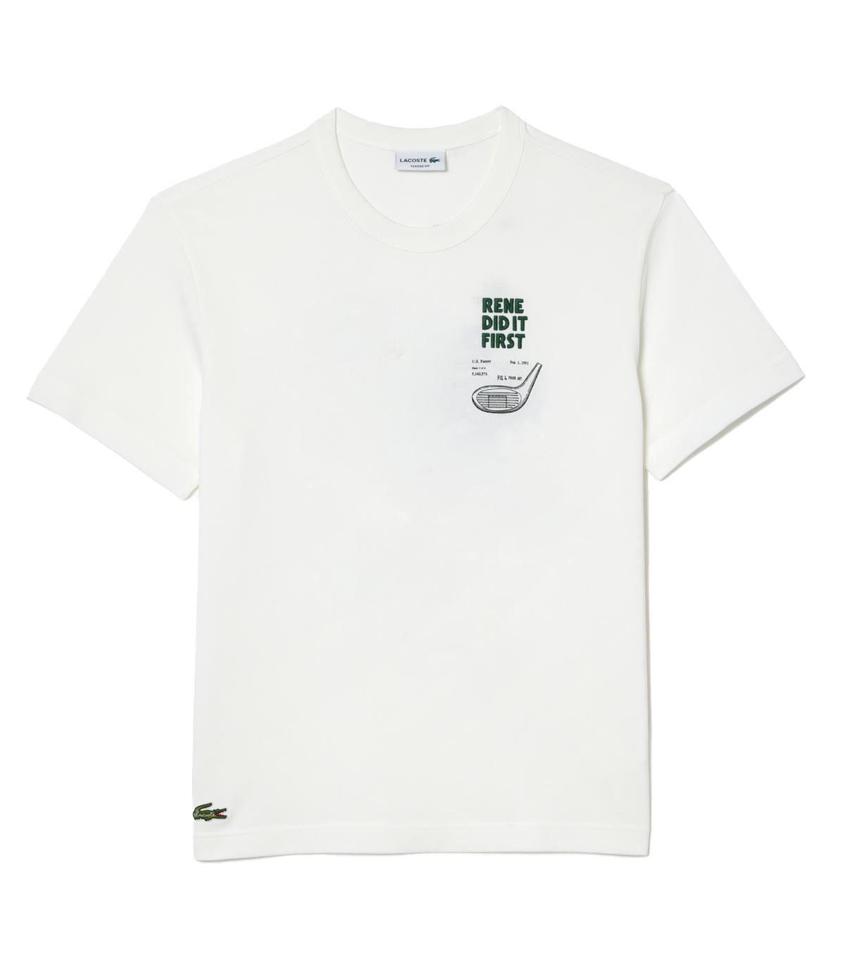 Lacoste - Camiseta con Estampado 'Rene Did It First' - Blanco