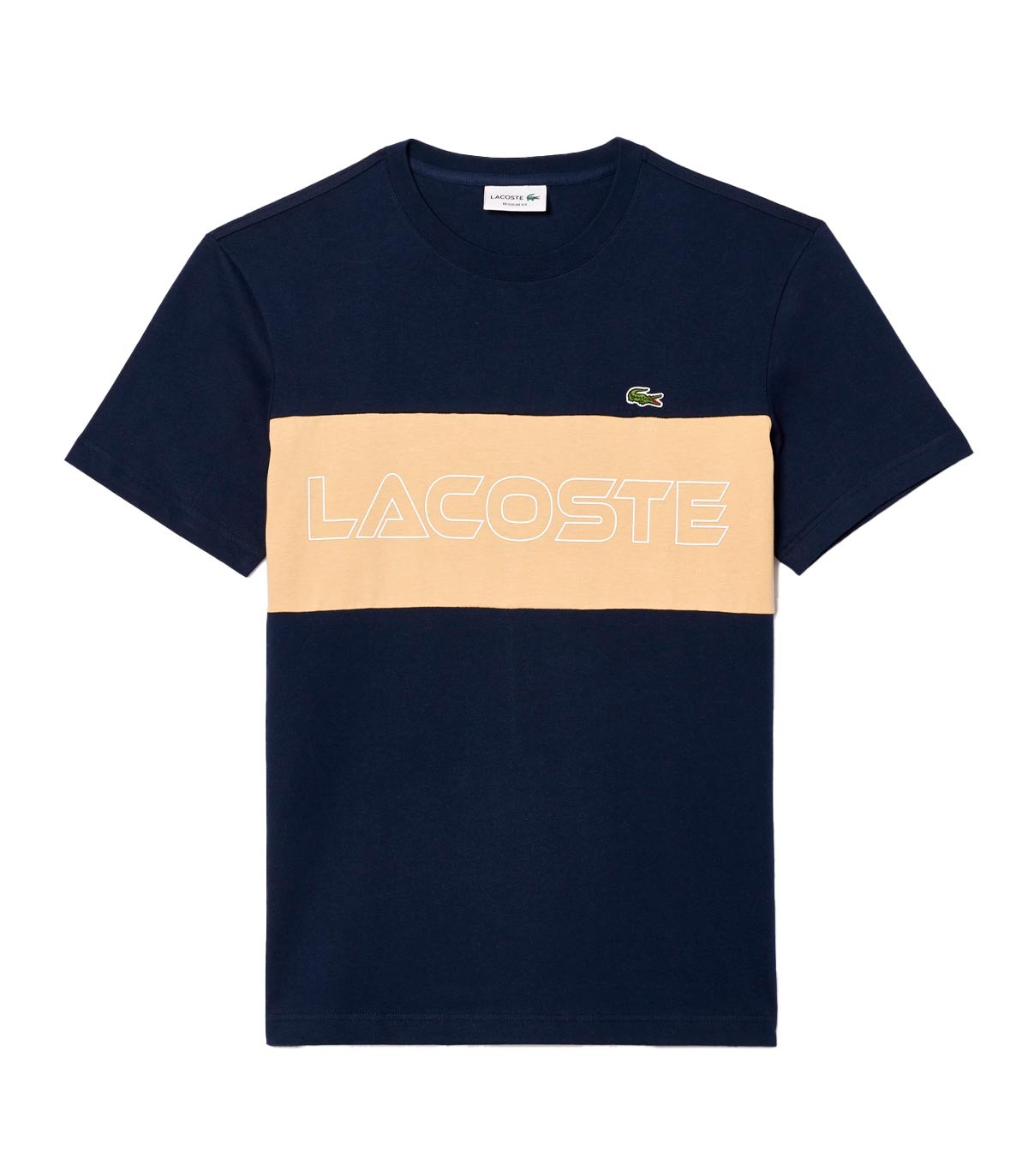 Lacoste - Camiseta Color Block - Marino