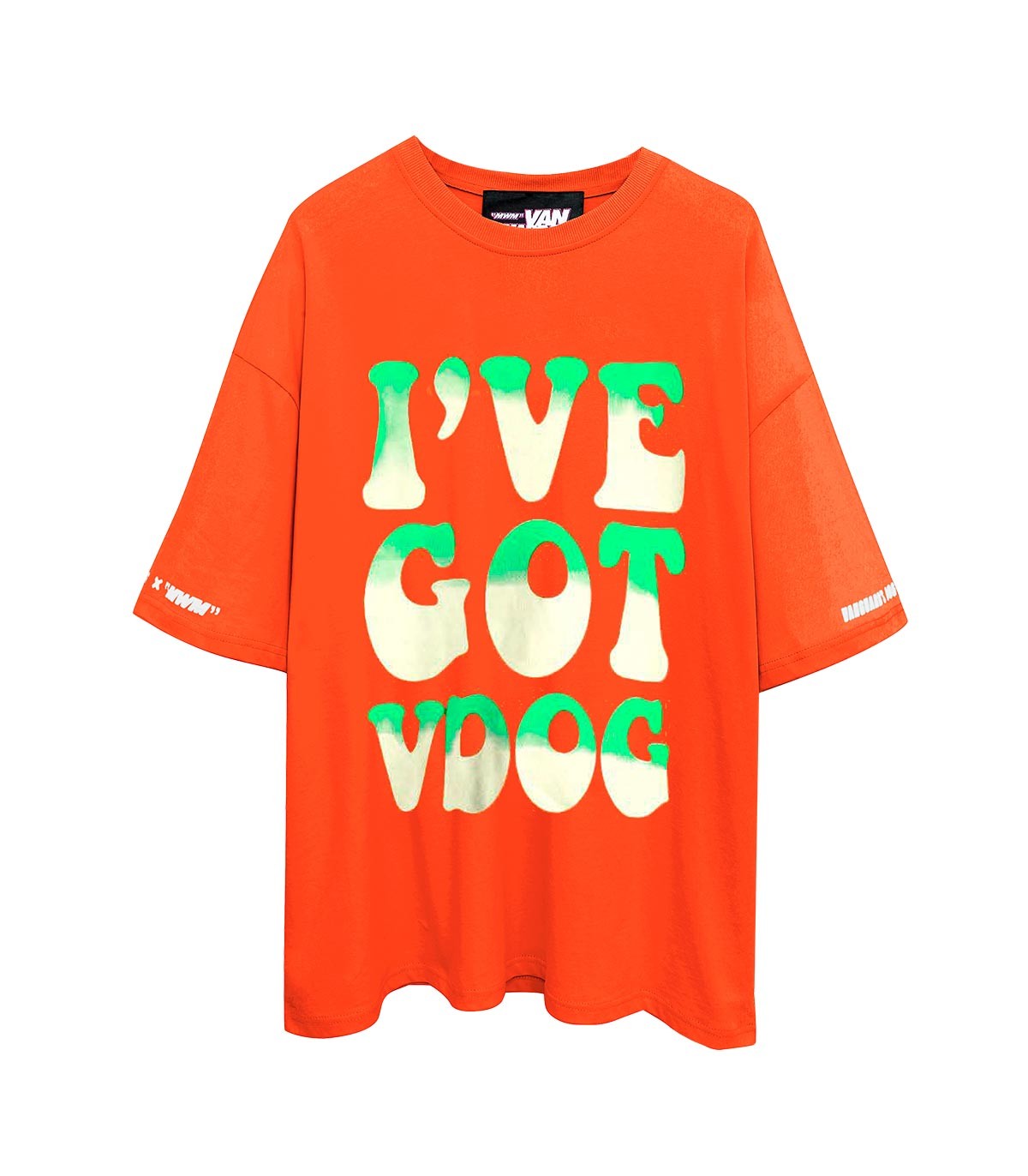 Mod Wave Movement - Camiseta Vanguards Dog 'I've Got VDog' - Naranja