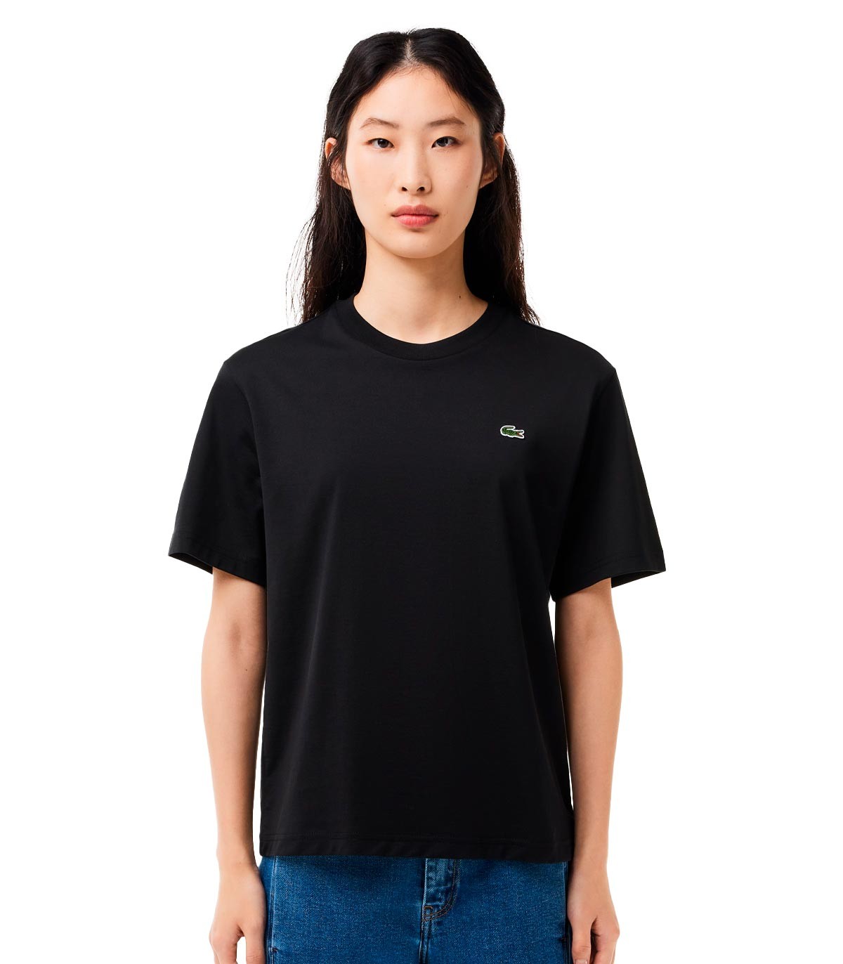 Lacoste - Camiseta Relaxed Fit - Negro