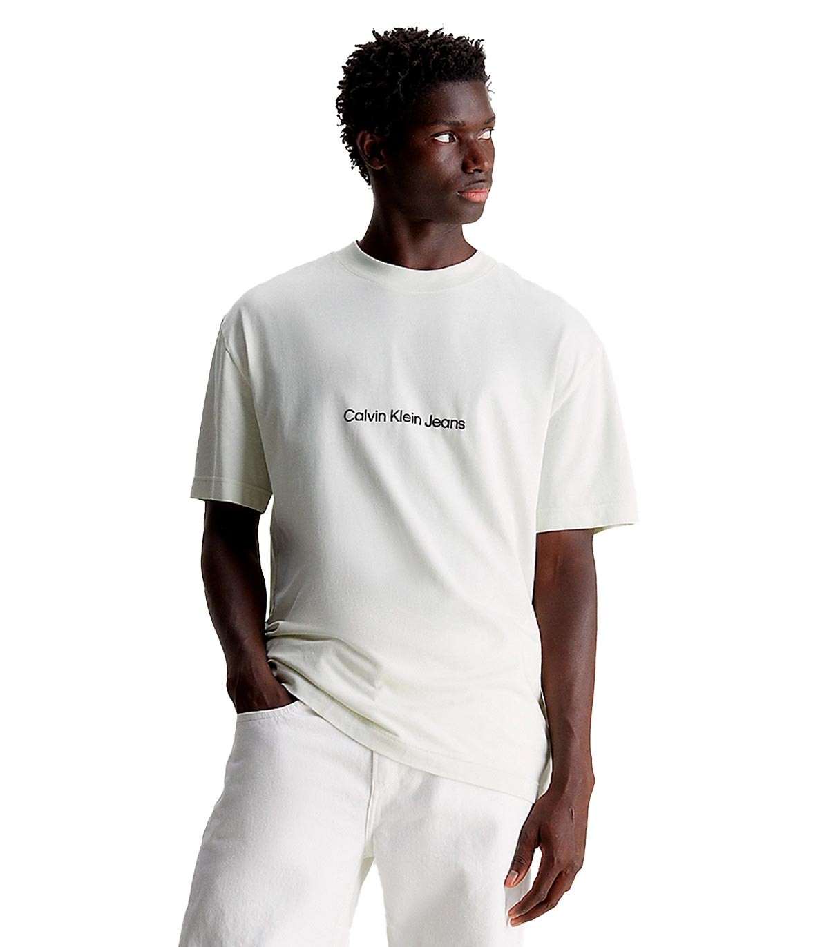 Calvin Klein - Camiseta Back Logo - Blanco