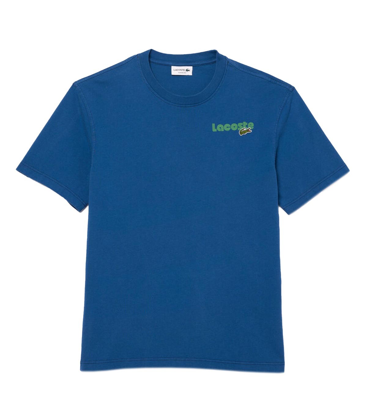 Lacoste - Camiseta Efecto Lavado - Azul