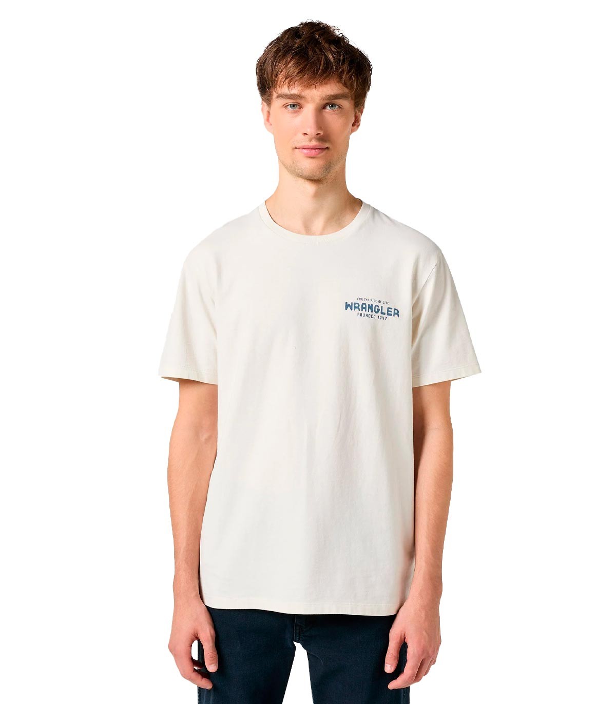 Wrangler - Camiseta Vintage - Blanco