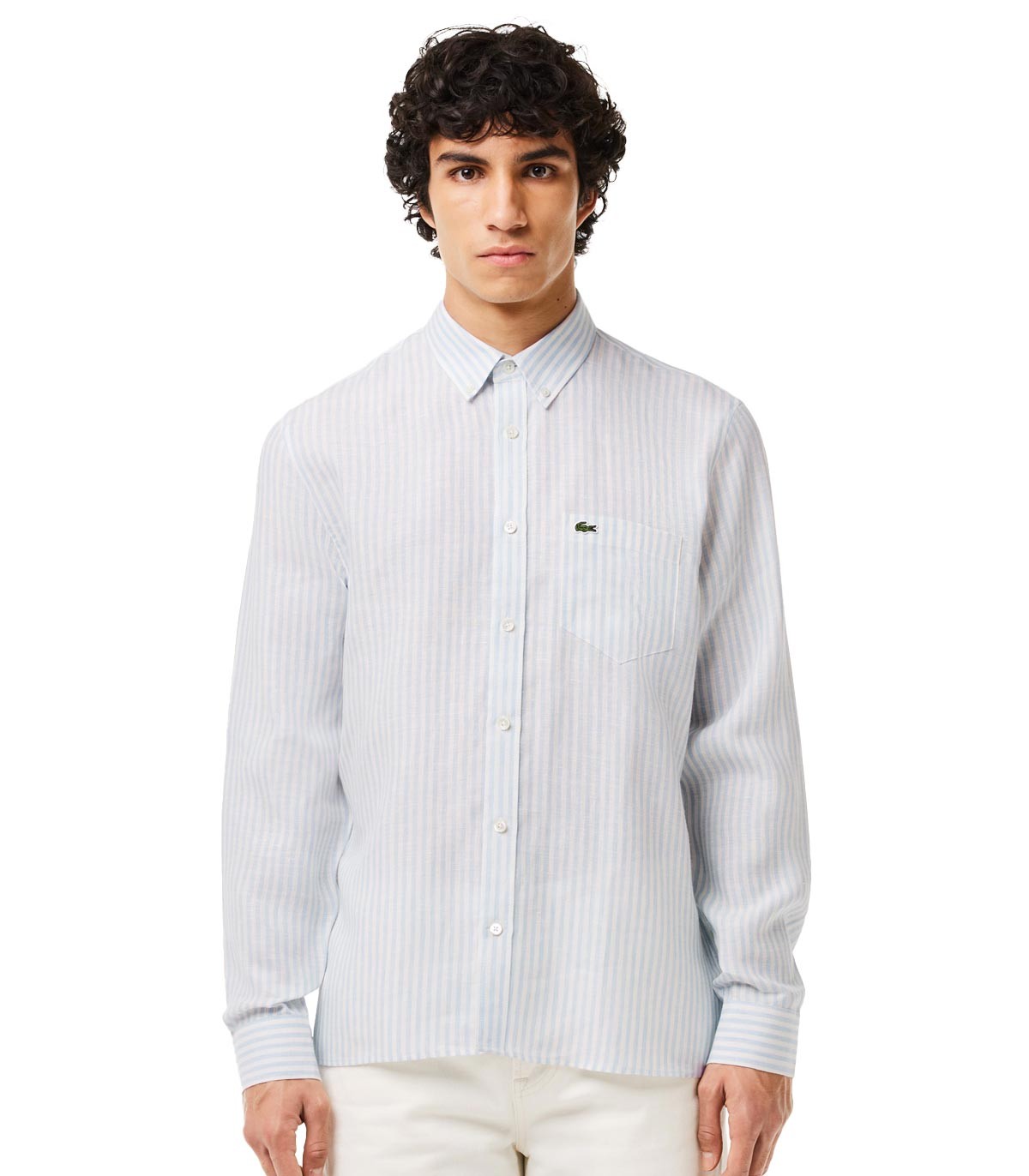 Lacoste - Camisa Regular Fit - Blanco