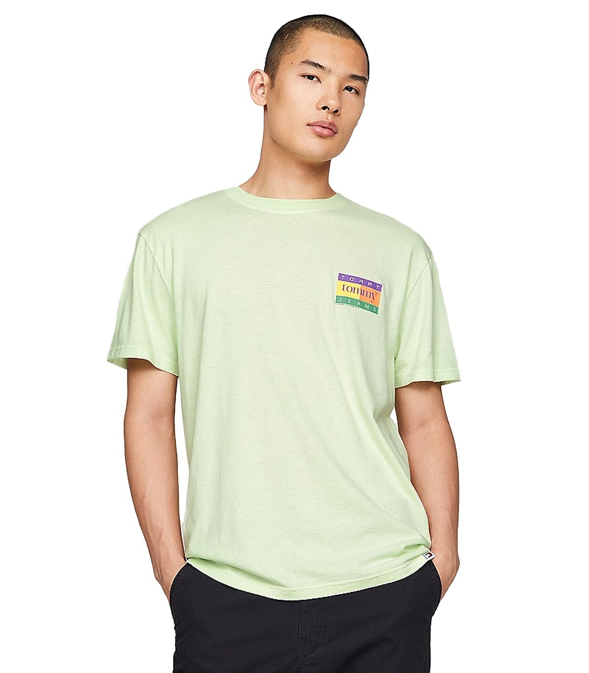 Tommy Jeans - Camiseta Oversize con Logo - Verde